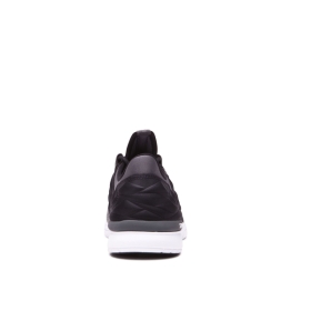 Supra Mens FLOW RUN EVO Black/Dk Grey/white Low Top Shoes | CA-23722